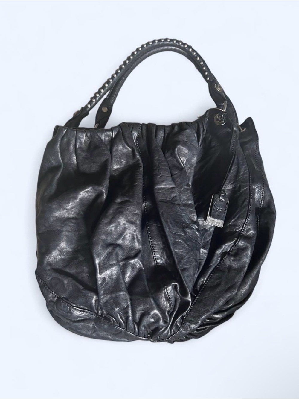 Black Leather Frye Purse - Women Bags